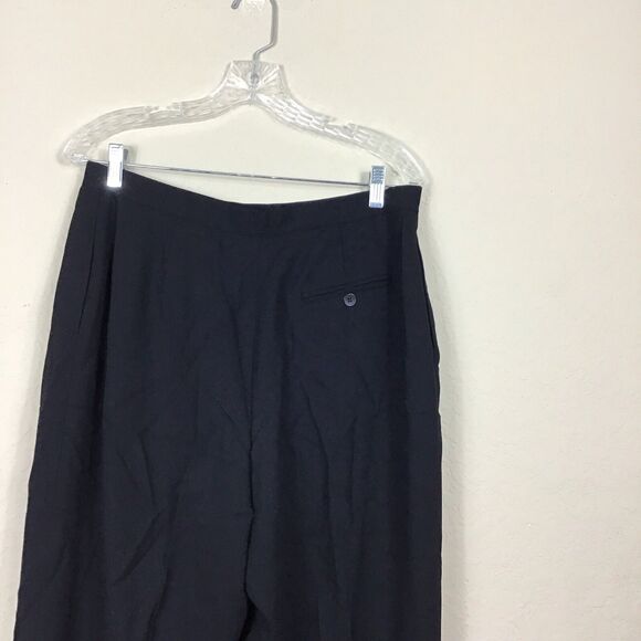 Jones New York Essentials Womens 14 Dress Pants Black Trousers Slit Pockets Wool - Picture 6 of 7